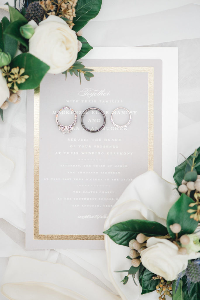 Touch of Whimsy Design and Coordination is a San Antonio Wedding Planning and Floral Design company who planned a neutral spring wedding at the Southwest School of Art in San Antonio, Texas with photography by Erica Sofet Photography.