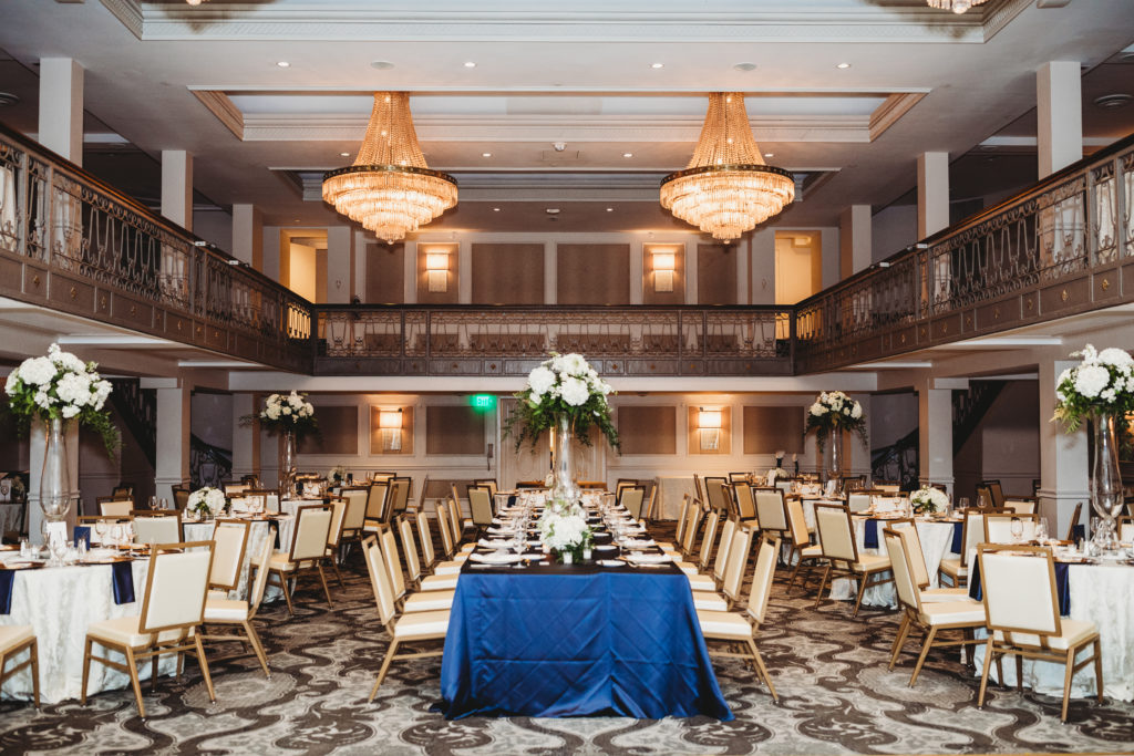 Luxury wedding at The St. Anthony Hotel planned by Touch of Whimsy Design & Coordination and photographed by Ashley Medrano Photography