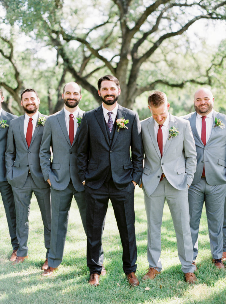 Quarantine Wedding 2020, Wedding at Chandelier of Gruene, Grooms and groomsmen, Photography by Jen Dillender Photography  