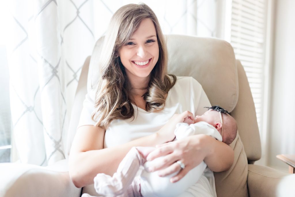 Touch of Whimsy Founder Kelsea Vaughan, New baby Bradleigh, Photography by Dawn Elizabeth Studios 