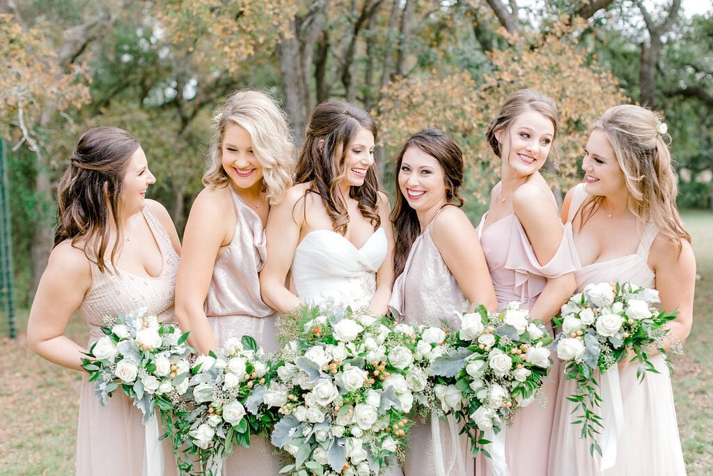 Are you looking for the perfect bridesmaids dresses? Check out our blog post on letsgetwhimsical.com for all the inside scoop. | Touch of Whimsy Design & Coordination | www.letsgetwhimsical.com