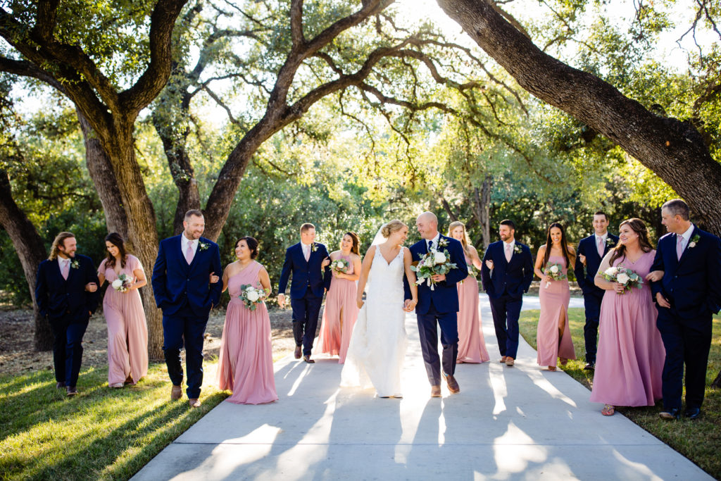 Mauve and Blush Wedding at The Chandelier of Gruene with Planning and Floral Design by Touch of Whimsy | Wedding Photography by Dawn Elizabeth Studios