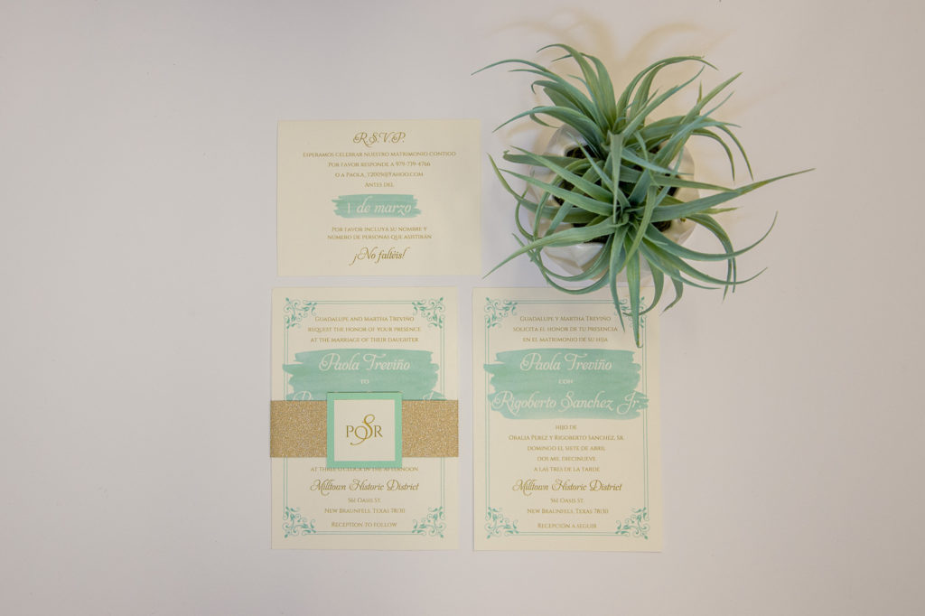 San Antonio Wedding Invitations, Touch of Whimsy Design and Coordination, Tammy Blalock of Ata-Girl Photography Co., LLC.