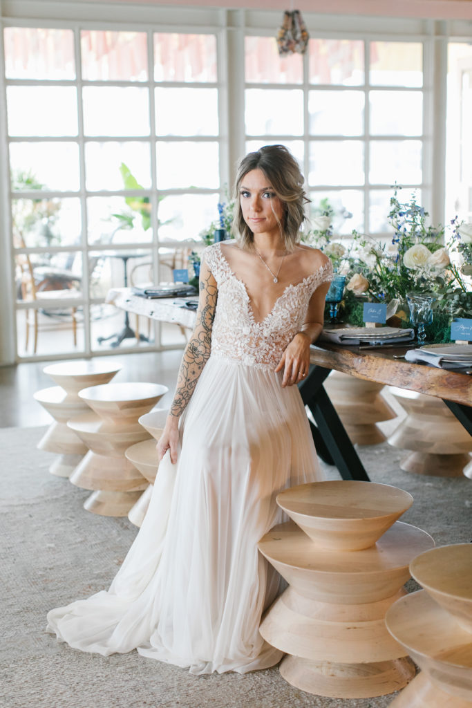 Blue Ocean Styled Shoot for Brides of Austin magazine designed by Touch of Whimsy Design and Coordination