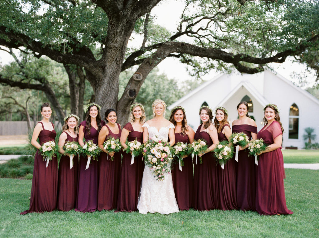 Quarantine Wedding 2020, Wedding at Chandelier of Gruene, Bride and Bridesmaids, Photography by Jen Dillender Photography  